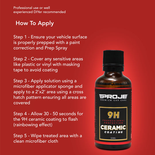 9H Ceramic Coating - 50ml – Proje Products