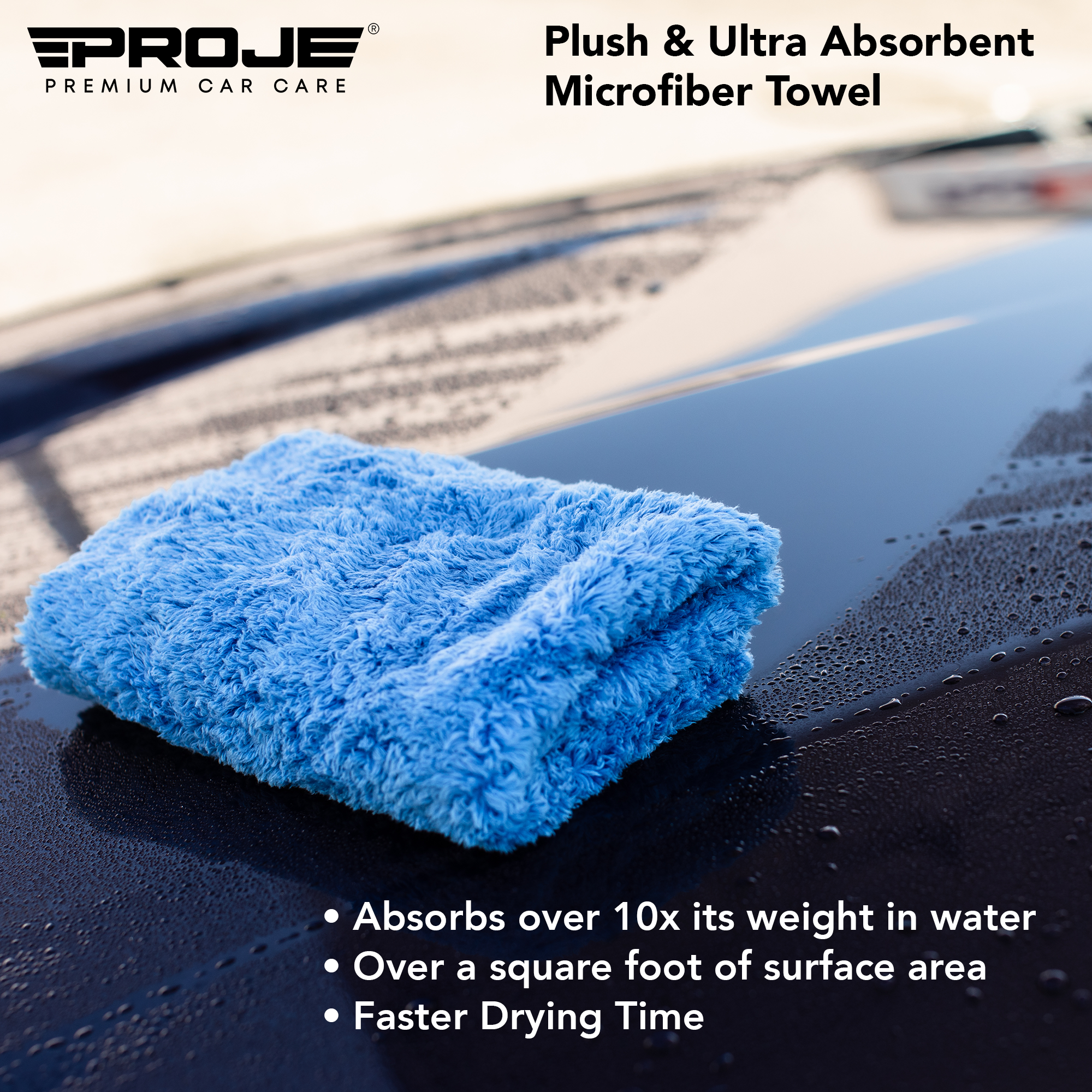 Edgeless Microfiber Cleaning Rags | Car Detailing Rags | Autofiber Blue