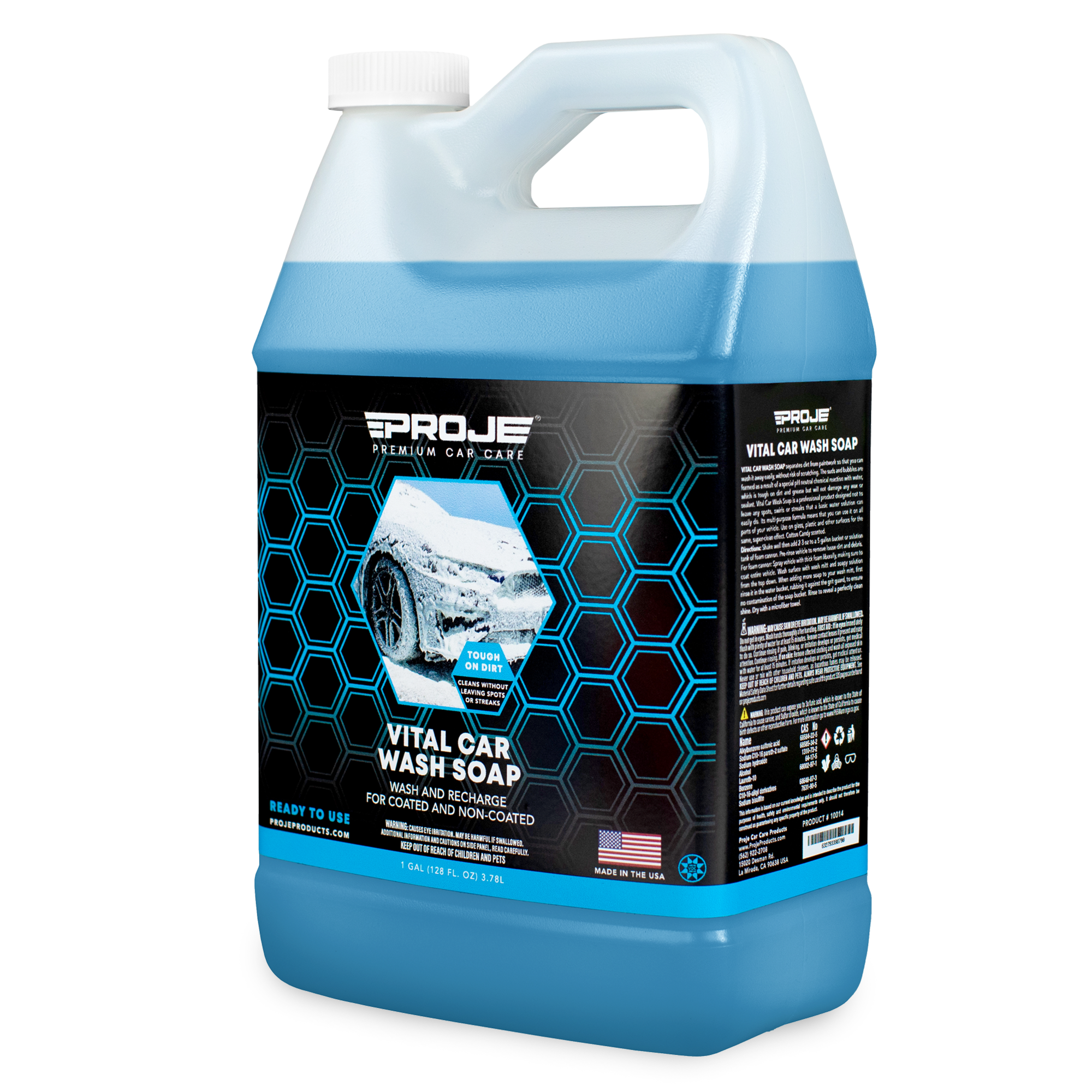 Car Wash Gallon - Soap and Conditioner Clean and Condition Paint Without Damaging Wax Protection - 1 Gallon 128oz Trinova