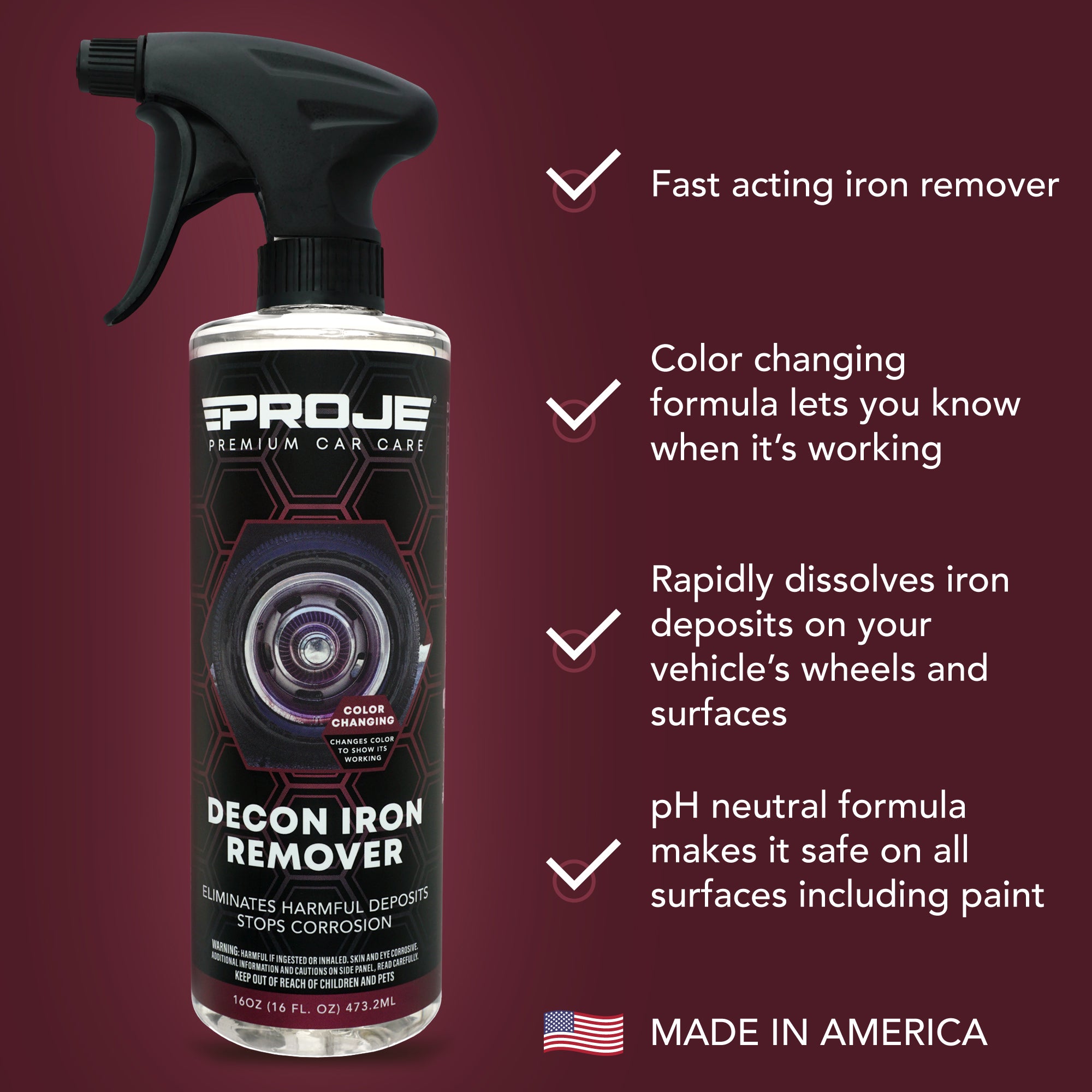  Swift Iron Remover & Wheel Cleaner (16 Oz) – Remove Brake Dust,  Iron Oxide & Stuck-On Dirt & Debris from Paint & Wheels, Effective Formula  for Decon Car Wash