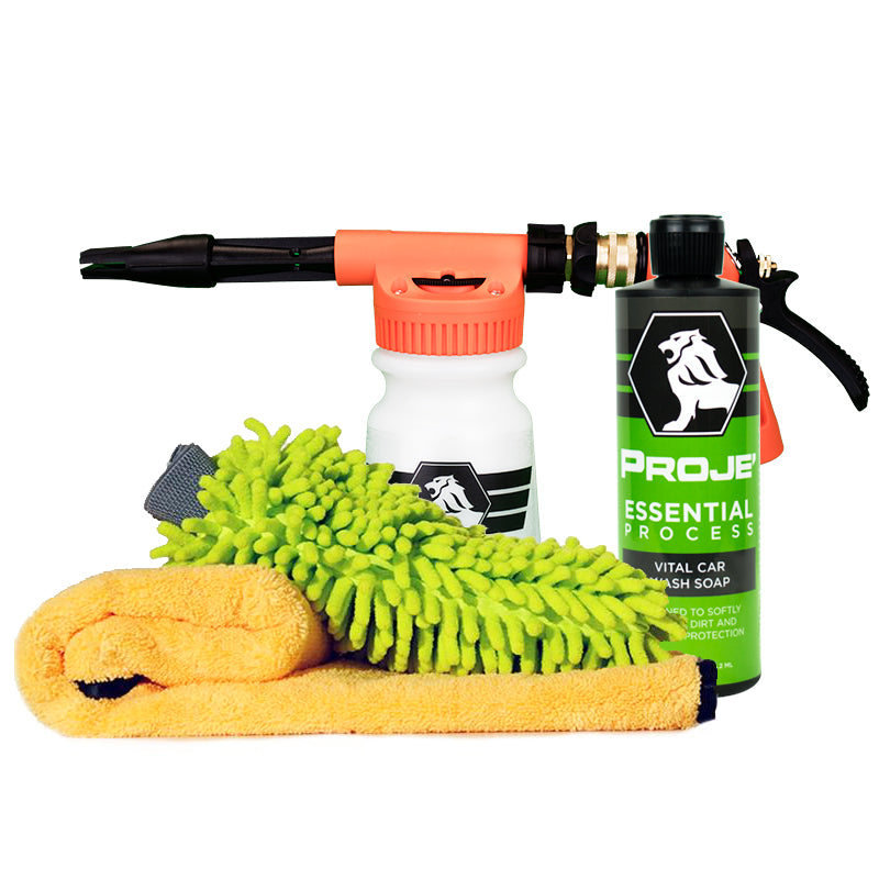 Foam Blaster Kit, Best Car Wash Foam Cannon Kit, Spray, Clean & Protect Your Car from Dirt Then Dry with A Professional Towel, from Proje’ Projects