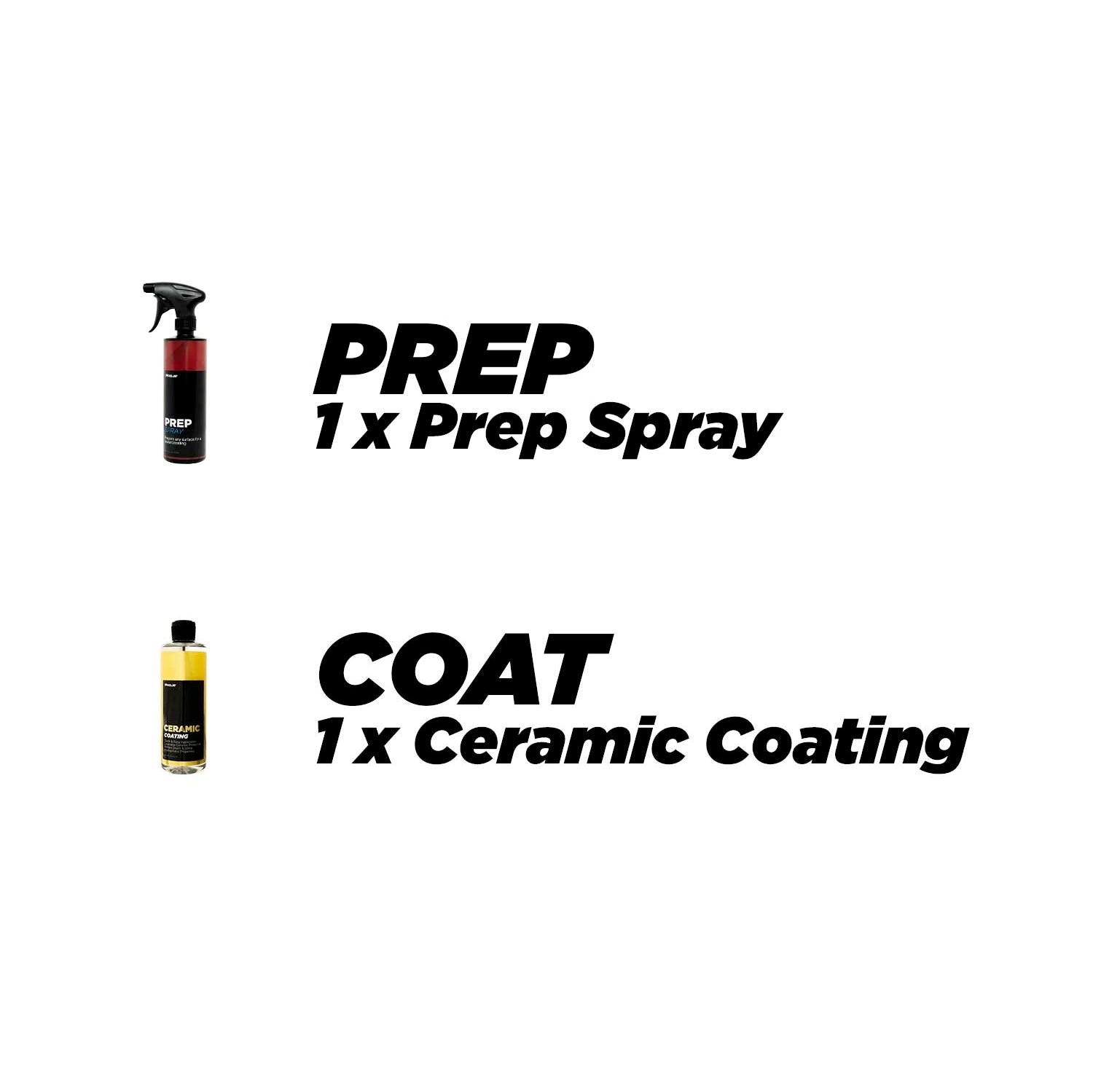 Proje Premium Car Care Deluxe Ceramic Kit 5-Piece | Premium Ceramic Coating  Kit for Cars Trucks RVs and Motorcycles | Prep Spray Ceramic Coating 